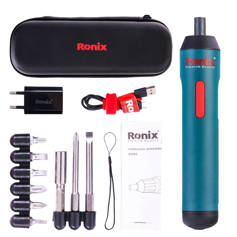 Ronix 8591 электрическая Беспроводная отвертка 3 6 В литий-ионный аккумулятор