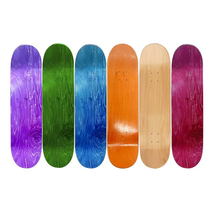 Wholesale Wood Canadian Maple 7ply Custom Pro Blank Skate Board Skateboard Deck 8.0 8.25 8.5