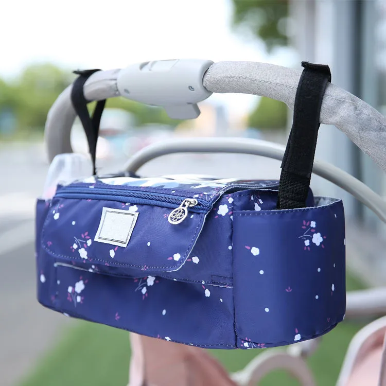 Universal Stroller Organizer Bag Pram Buggy Organiser Storage Bag with Cup Holders