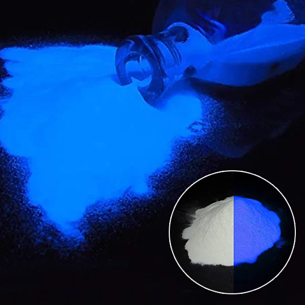 Long Lasting Night Glowing Fluorescent Phosphor Pigment Luminous Glow In The Dark Pigment Powder