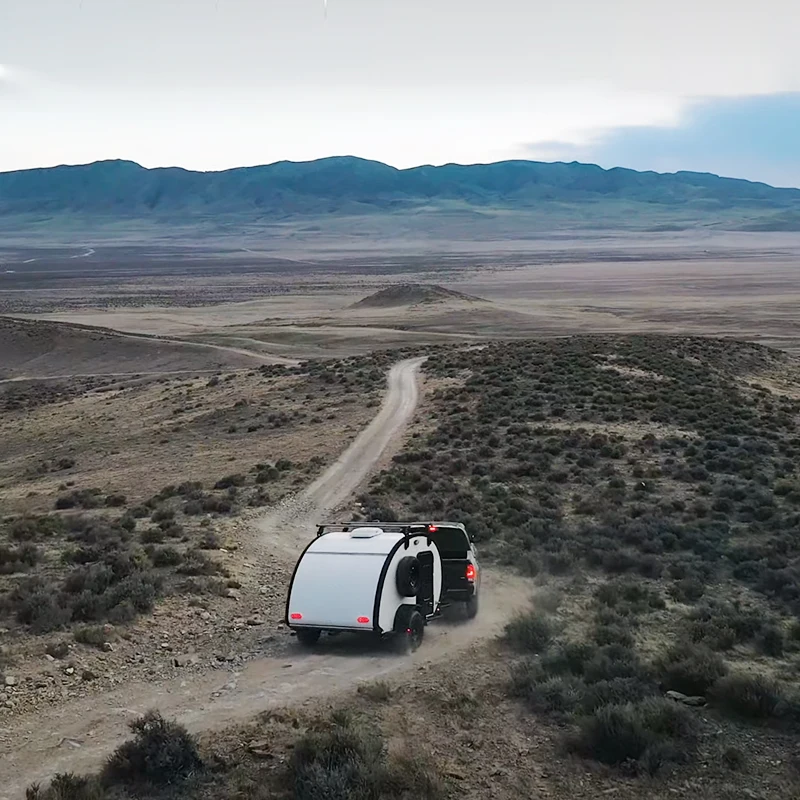 Customised sale max large space caravan camping Travel camper trailer with sleeper berth triple camp kitchen system