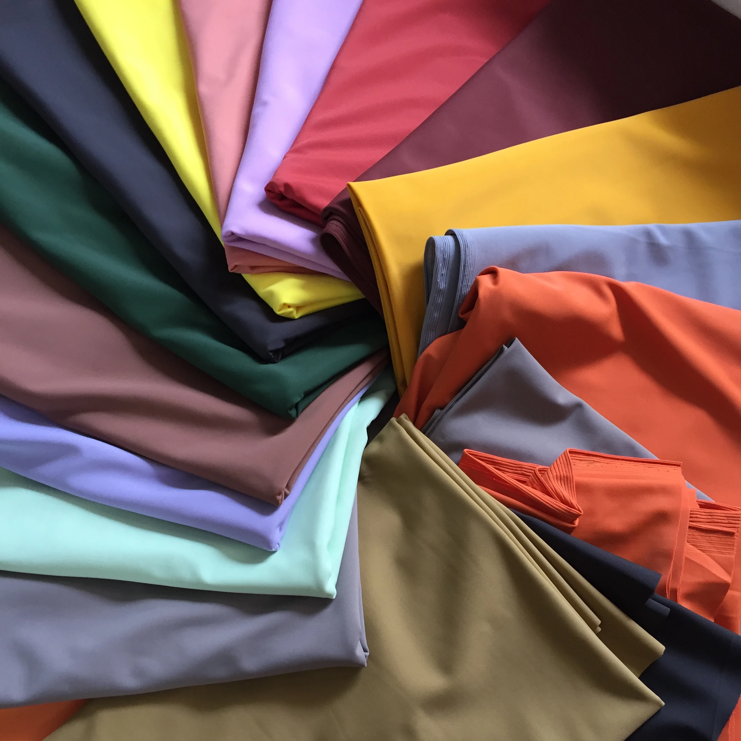 108 solid colors for 4 stretch way 80% Nylon / 20% Spandex matt with 200gsm weight ideas for swimwear fabric, spandex fabric,
