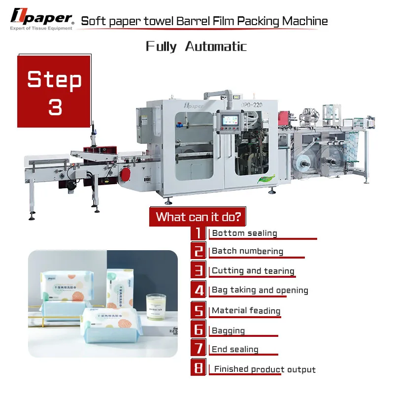 Automatic Tissue Making Machine Box Tissue Packing Machine With High Speed with CE certificate