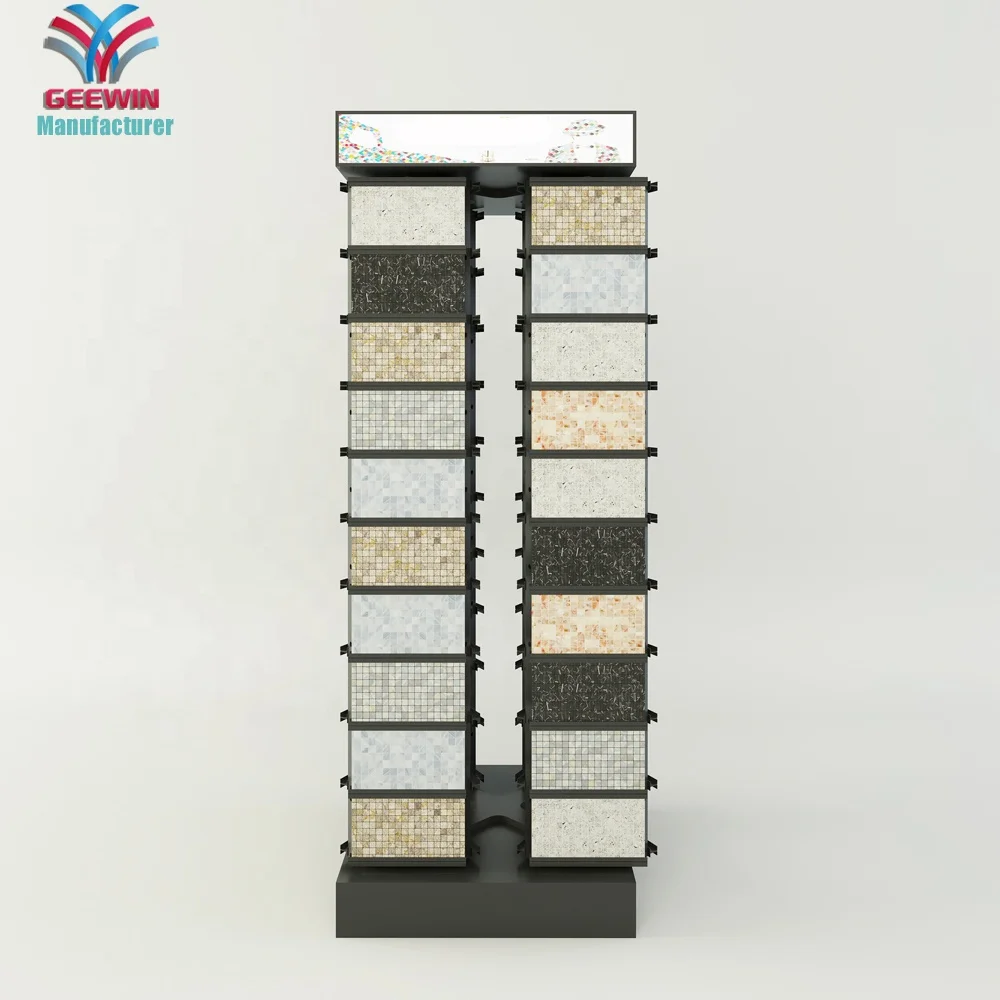 Marble Display Holders Crystal Showroom Granite Black Quartz Tile