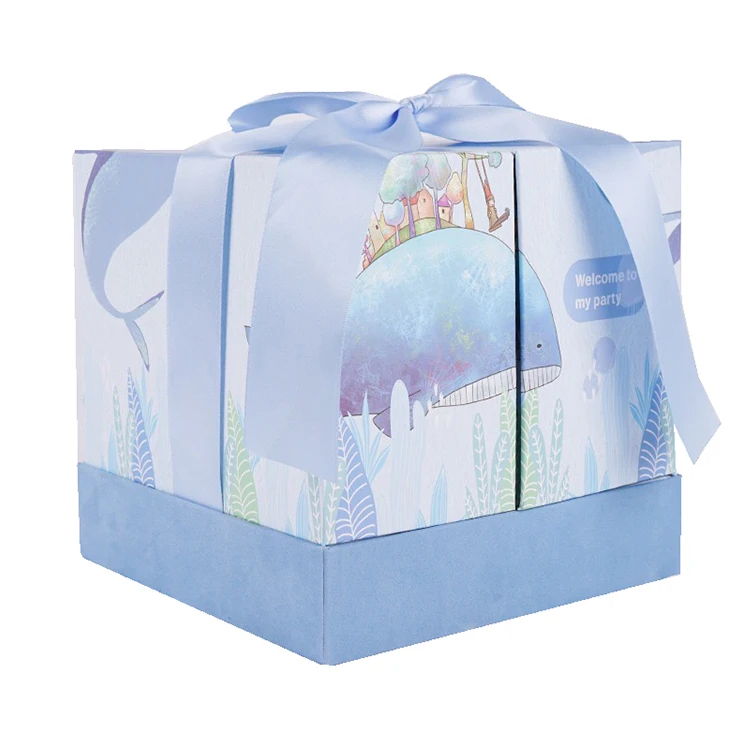 Luxury Double Creative Opening Paper Packaging Gift Box Two Door Gift Wedding Box