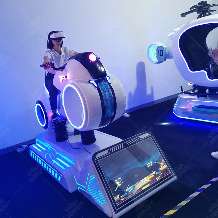 Factory Made Simulator Virtual Reality Arcade Racing Car Game Machine 9D Vr Motorcycle Real Driving Simulator