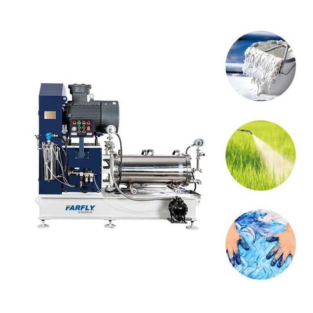 FSP60 37kw Disc type High flux horizontal sand mill for SC production line