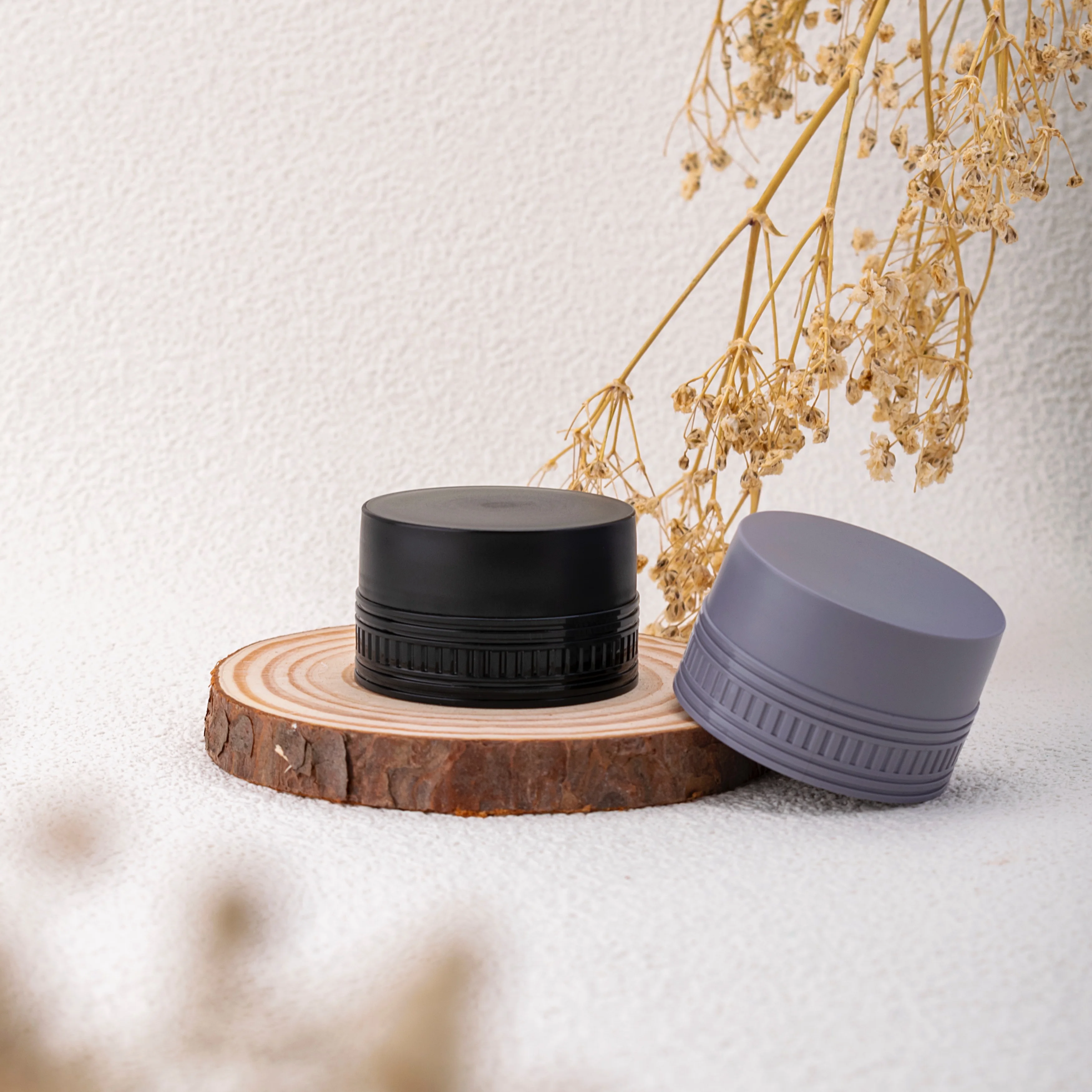 7ml Luxury Round Custom PP Jars Painting Gel Polish Dip Powder Jars Cosmetic Cream with Lid