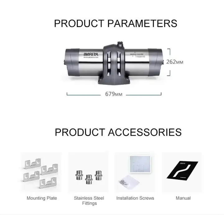 3000L/4000L/ 5000L Whole House 304 Stainless Steel Water Purifier Machine Washable PAN Membrane Uf Water Filters filtro de agua