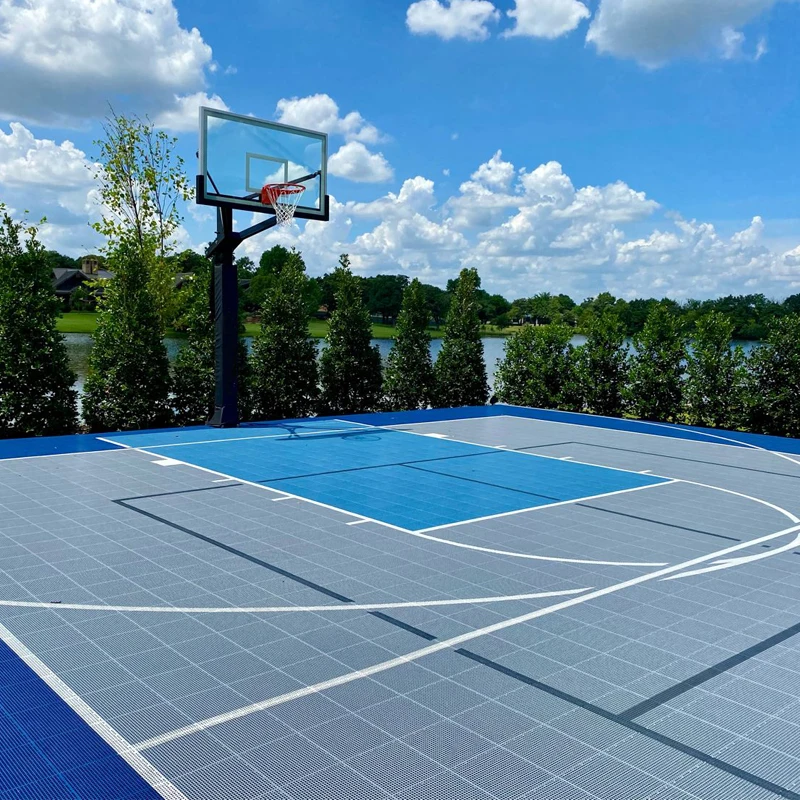 30x50 Wholesale sports backyard FUXUAN pickleball floor half sport court school basketball court badminton court floor