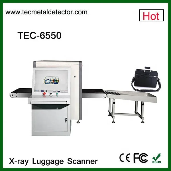 TEC-6550 X-ray baggage scanner used in airport & metro station