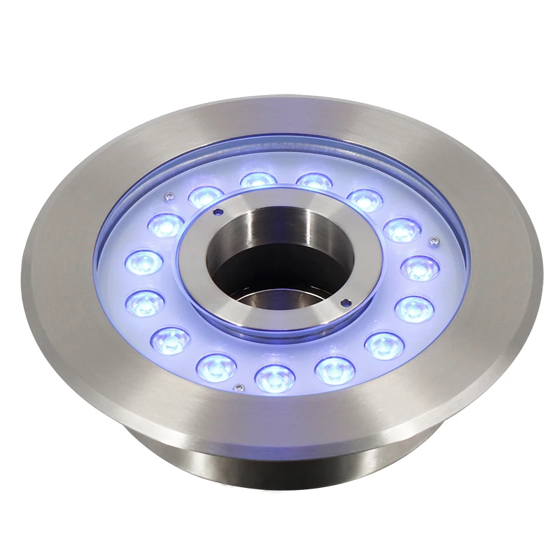 
12 volt submersible led multi color fountain ring lights 