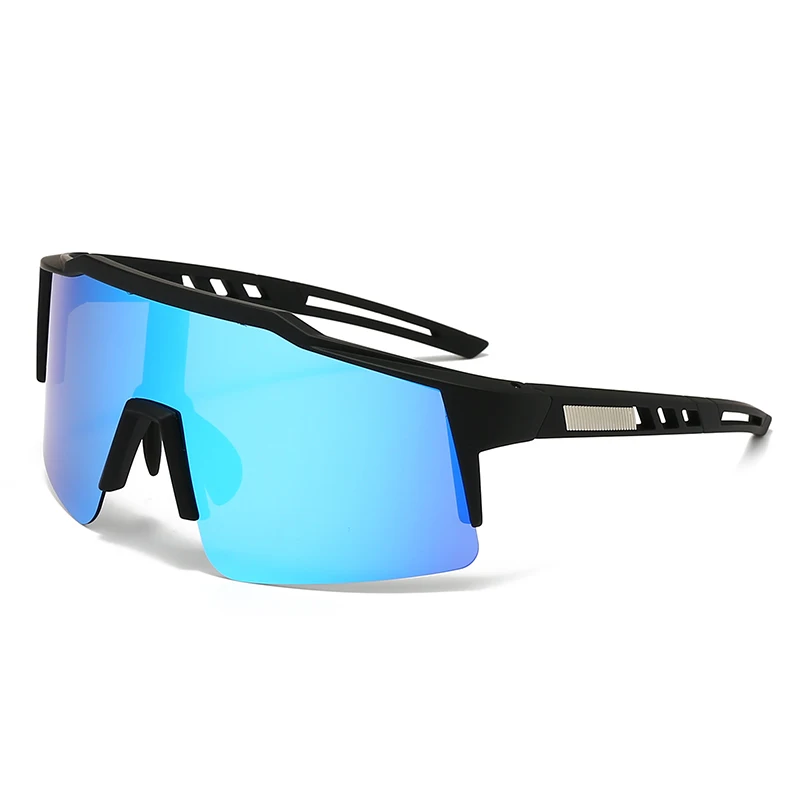 Custom Logo Half-Rimless Oversized Sports Glasses Classical PC/TR Frame Eyewear for Outdoor Sports like Skiing and Cycling