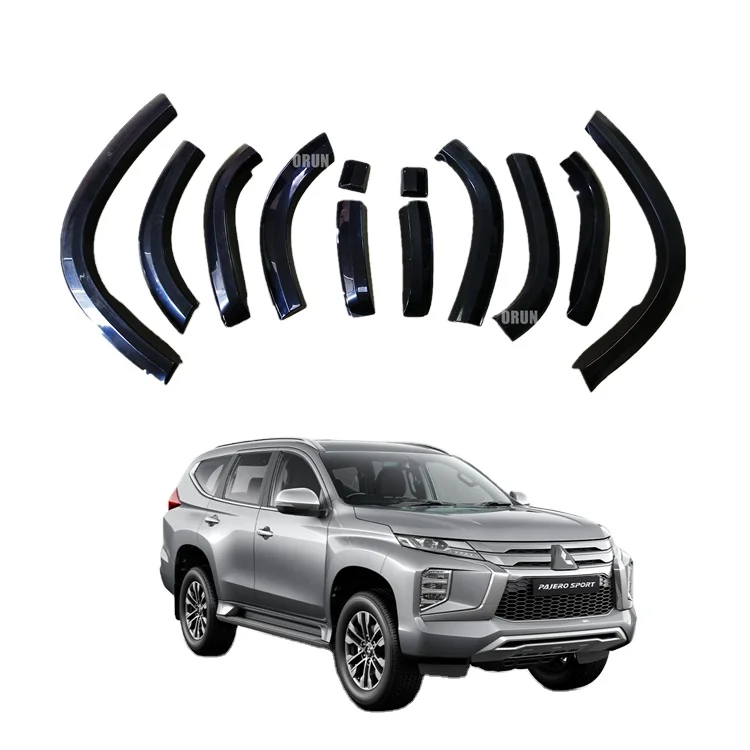 4x4 ABS MAT BlacK Smooth Fender Flares for Pajero sport 2019-2021