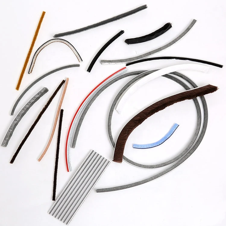 CLJ Hot Melt Self-Adhesive Bristles Weather Strip Sliding Window Weather Stripping Brush Seal With Hot Melt Glue Tape