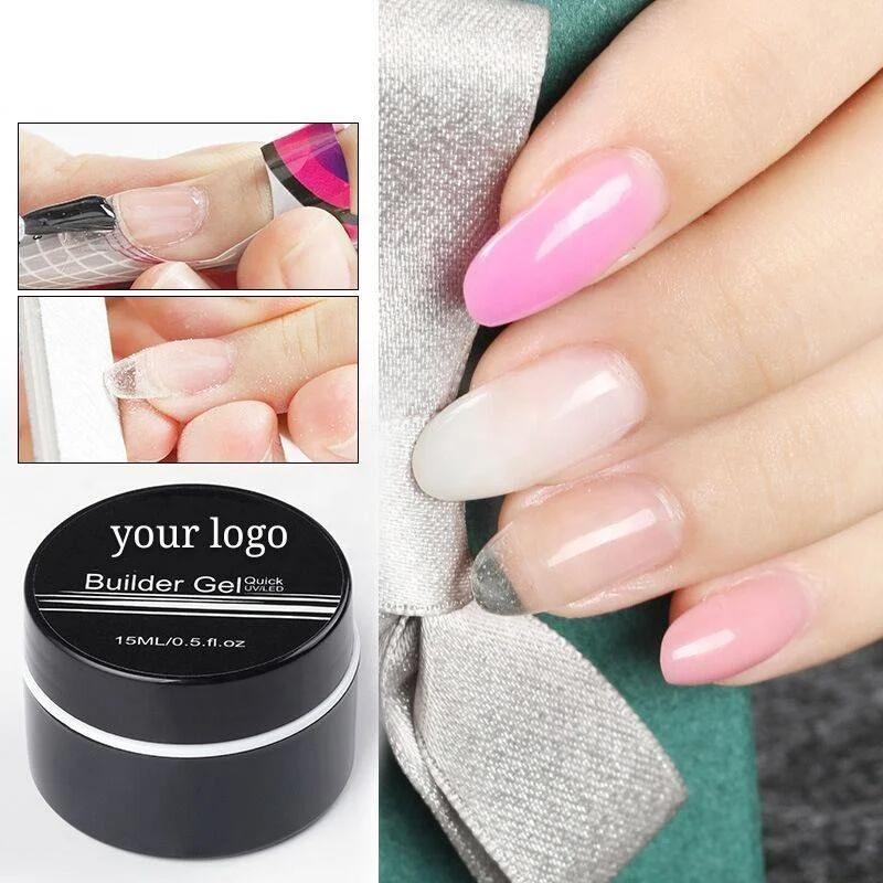 
Wholesale Beauty Supply OEM Thinner Liquid UV Hard Builder Gel Nail Polish 