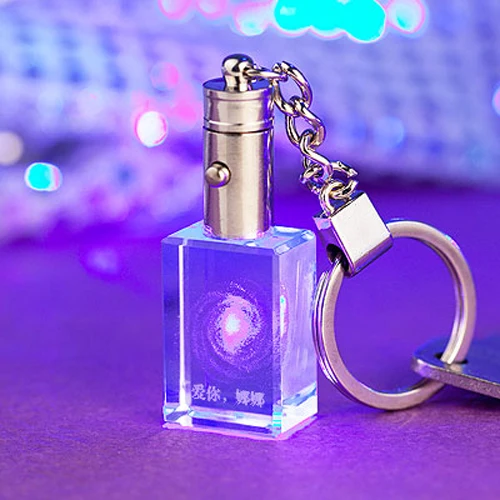 С украшением в виде кристаллов цепочка для ключей со светодиодной подсветкой MH-YS0155