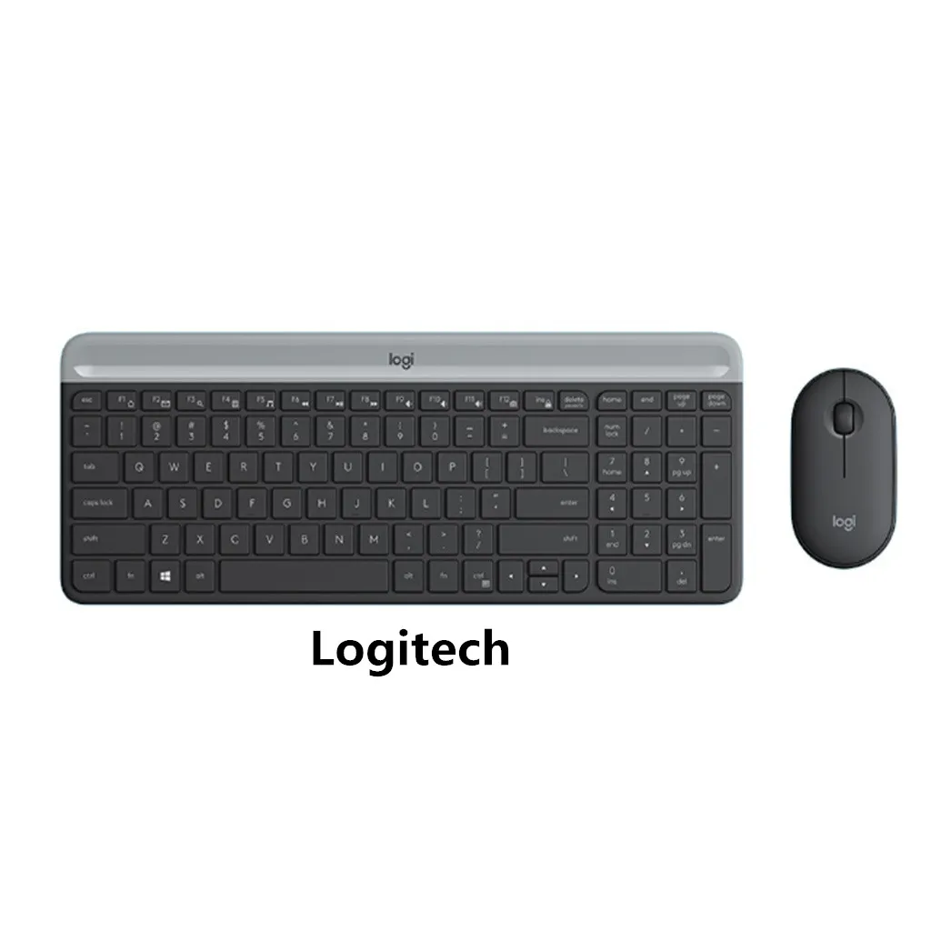 Wholesale Original Logitech MK470 Keyboard And Mouse Set Slim Ultra-Thin Wireless Keyboard Silent 1000DPI Optical Mouse