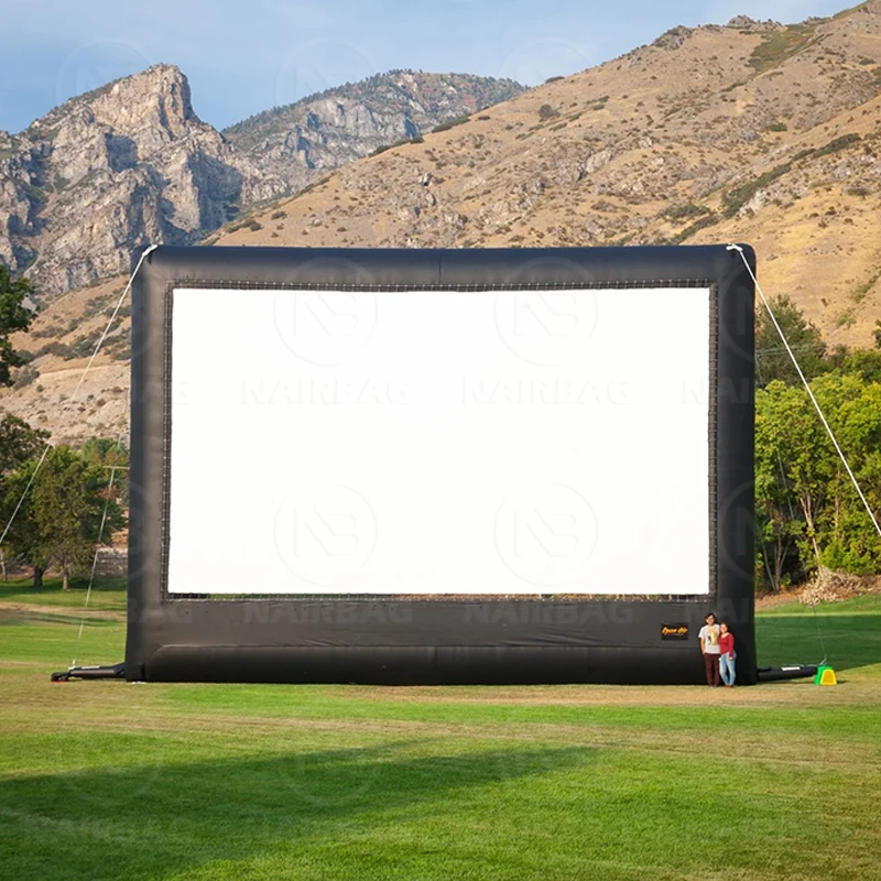 Giant Inflatable Movie Screen Outdoor Backyard Airtight Blow Up Large Projector Movie Screen