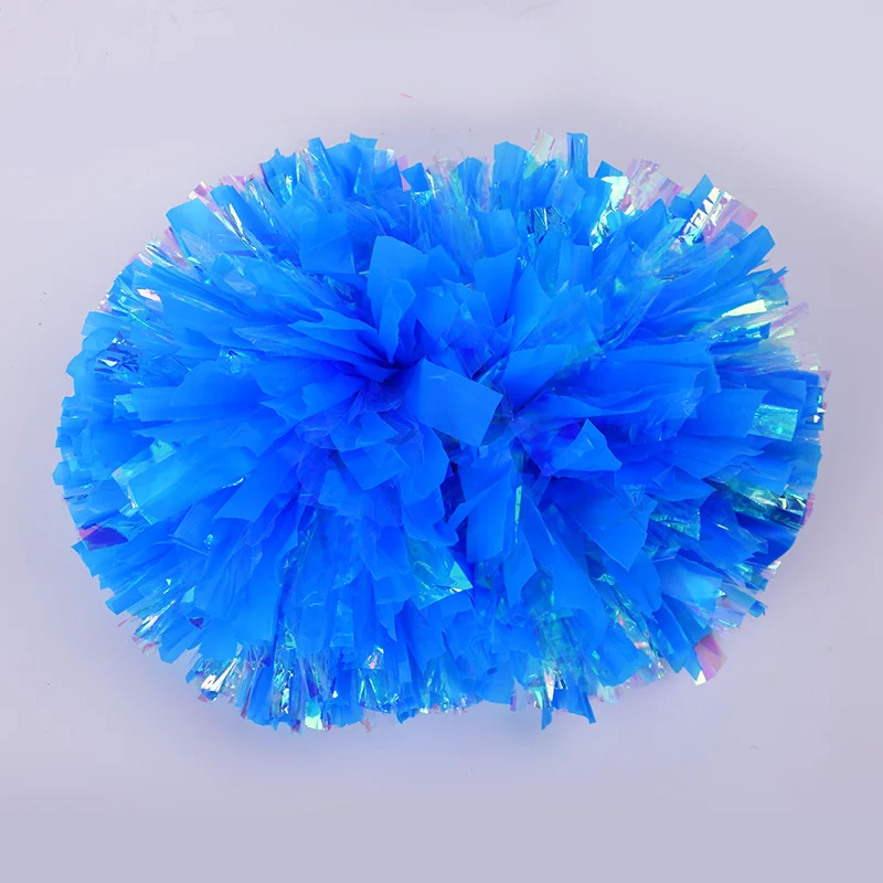 Custom Rainbow Plastic Cheerleading Pom Pom Girl Cheer Refueling Props Cheerleading Pompoms