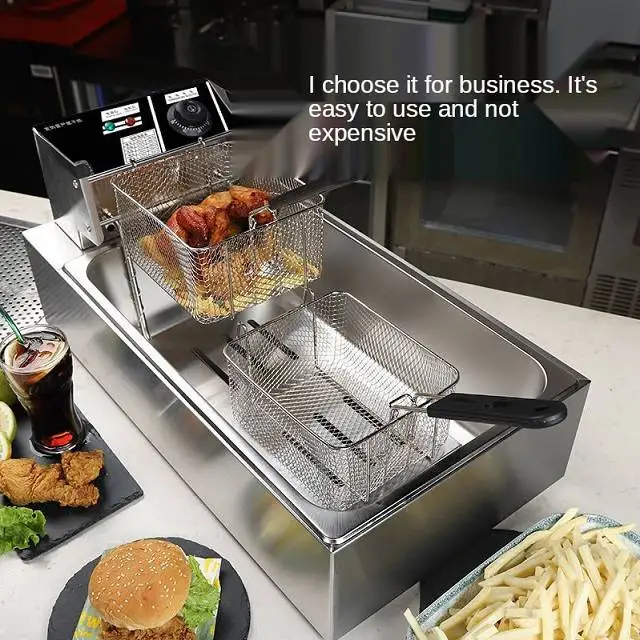 Factory Price Lpg Fryer Machine,Stainless Steel Tempura Table Top Gas Deep Fryer