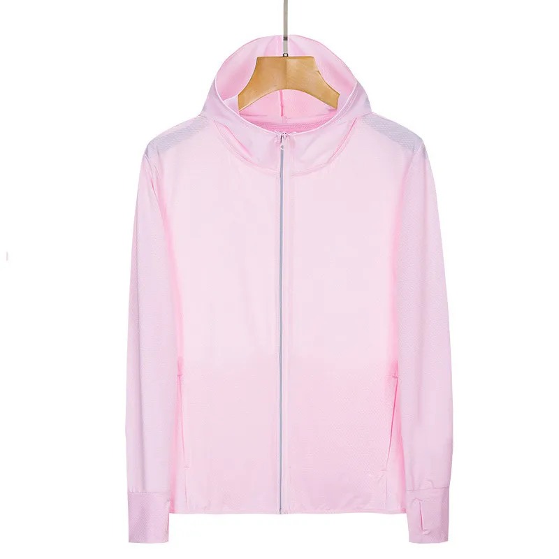 Unisex Spandex Fabric Rash Guard Upf 50+ UV Sun Protection Zip-Up Hood Long Sleeved Breathable Outdoor Fitness & Running Jacket