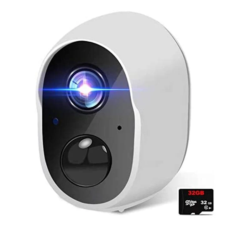 Smart Indoor Outdoor  Wifi Tuya Camera 1080P  IP CCTV Camera Battery Powered