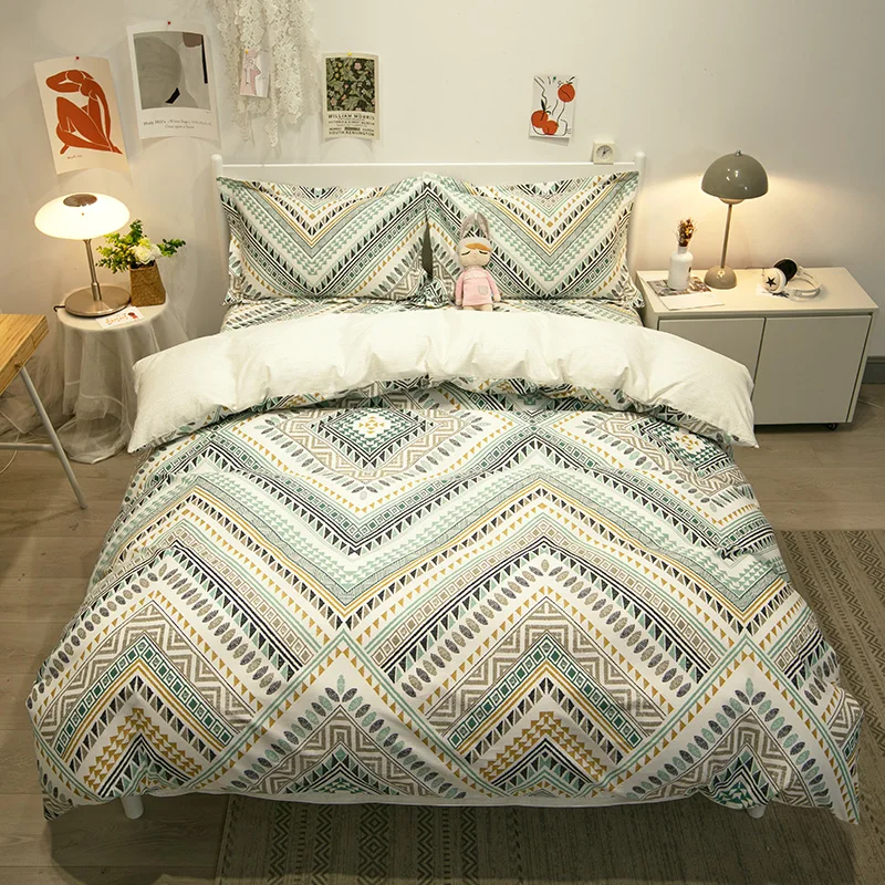 Новый продукт 2023 от Sunny Textile Комплект постельного белья из четырех частей чистого хлопка
