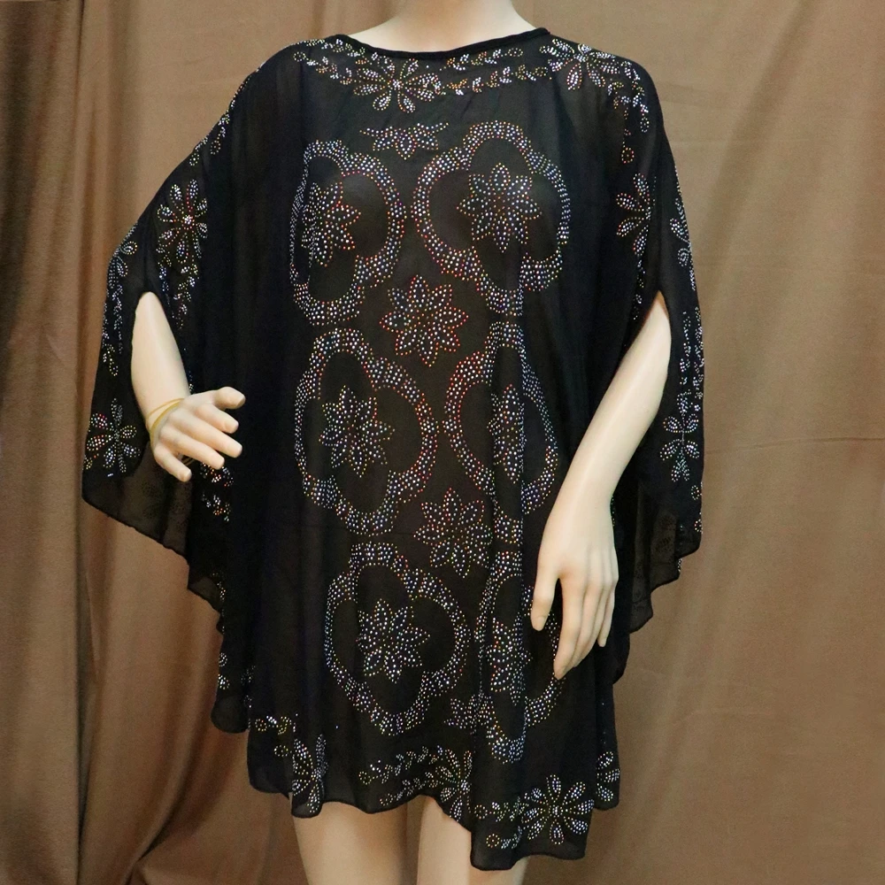 2021 африканская женская одежда Рамадан исламский шифон Свободная Повседневная абайя Дубай длинное платье мусульманская одежда