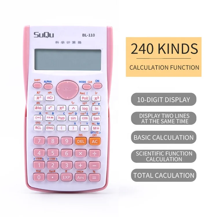 Display 240 Multifunctional Function Calculator Portable Electronic Fast Calculator