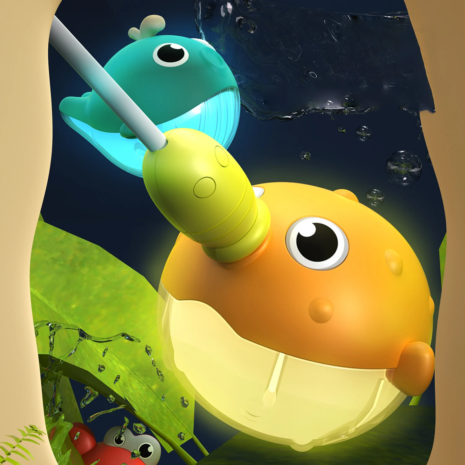 Kids Educational Toy Fishing Toy Water Paly Fishing Game Bath Set Cute Swimming Baby Bath Toy