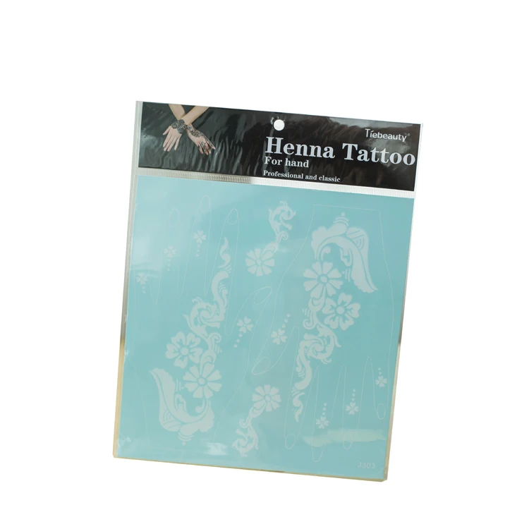 Custom temporary hanna tattoo sticker hand tattoo sticker with flower logo