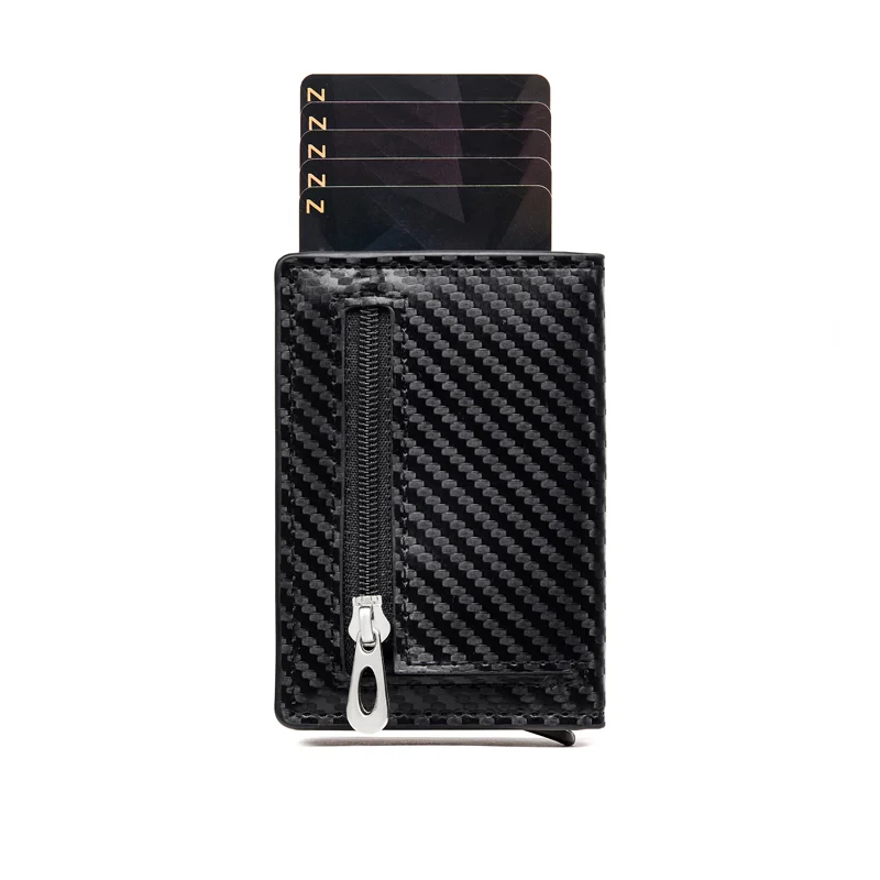 Ready Stock Minimalist PU Leather Men RFID Blocking Wallet Designers Label Men  Pop Up Smart Wallet