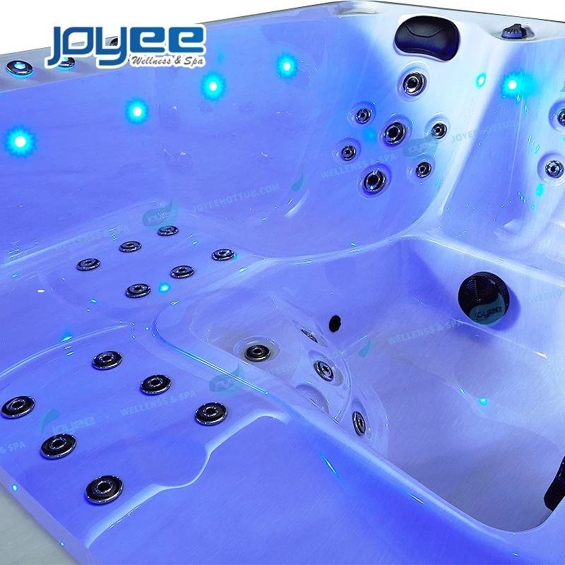 JOYEE Luxury Hot Tubs Jaccuzi Outdoor Spa 5 Person Hidromasaje Square Soaking Jaccuzi outdoor whirlpool pool outdoor spa bath