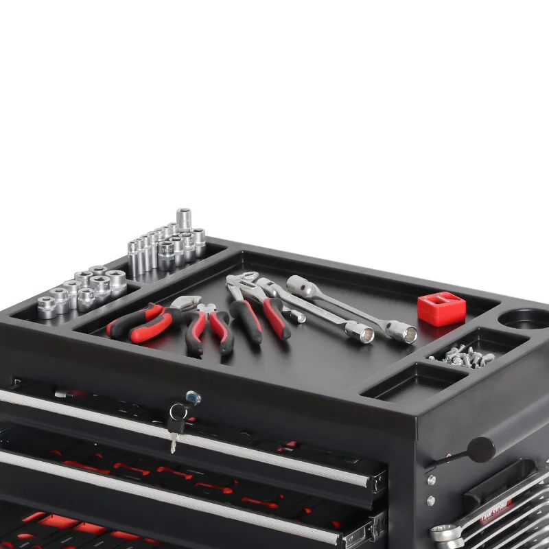 SPCC  Heavy Duty Stainless Steel Platform Mobile Roller Tools Cart Cabinet for Car Repair Hand Tools