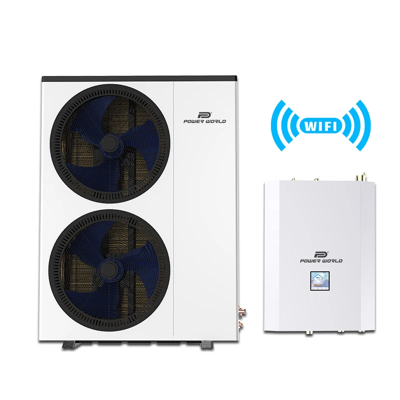 Popular design split heat pumps new system in europe solar power heat pumps for central house heating