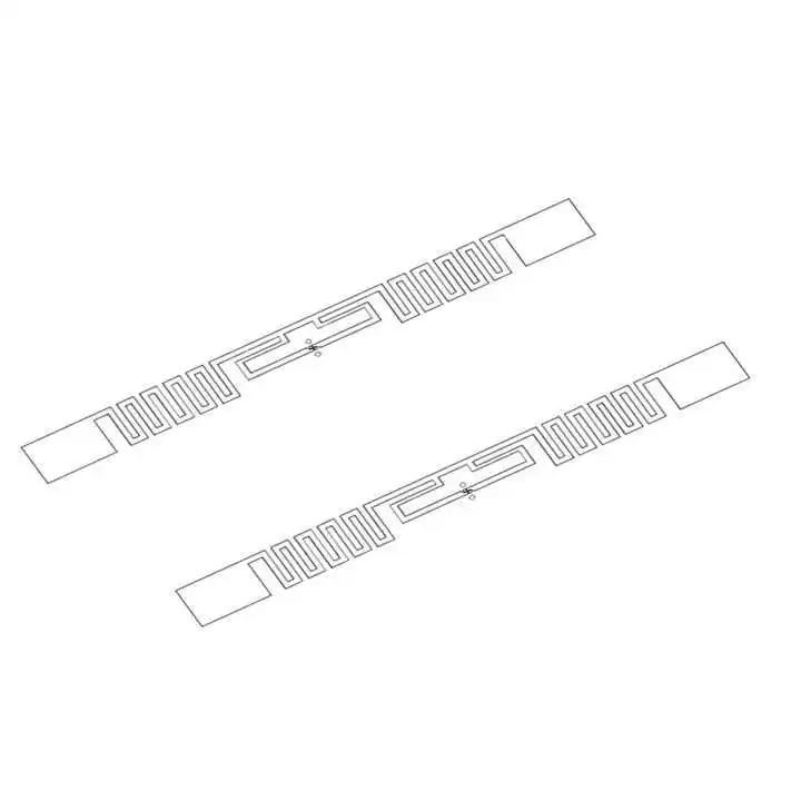 Passive Adhesive Sticker 860-960mhz UHF RFID Label 95x8mm Monza 4 Wet Inlay For Assets Management
