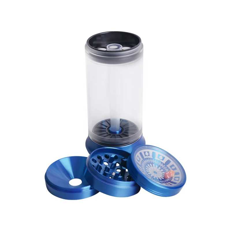 Wholesale Zinc Alloy Spice Herb Grinder High Quality 68mm Cigarette Herb Grinder With Battery