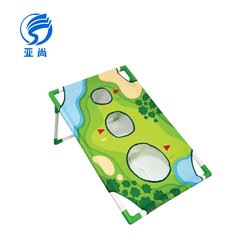New Trendy Chipping Golf Cornhole Game Set with Putters Golf Balls