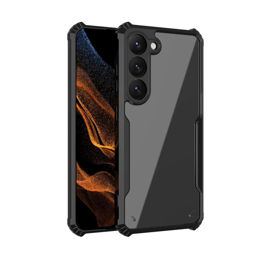 Wholesale fashion hard transparent Acrylic Shockproof Back Cover case For Samsung Galaxy S23 S23+ S23 Ultra 5G case cover