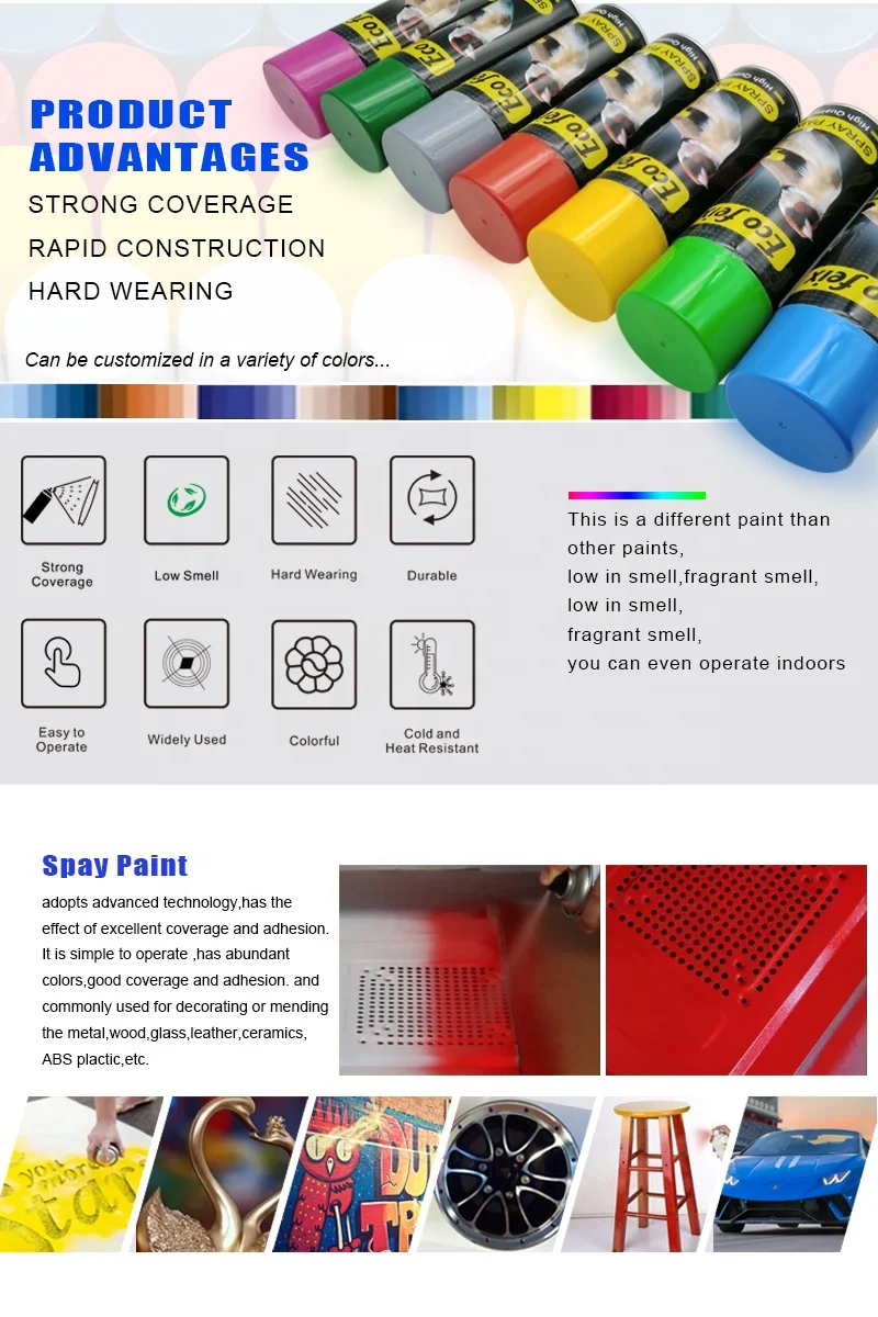 fast dry acrylic color Aerosol spray paint