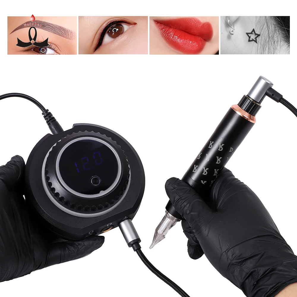 Wenshen tattoo supplies Private Label Tattoo Gun 2.7mm Stroke Light Weight tattoo machine pen kit