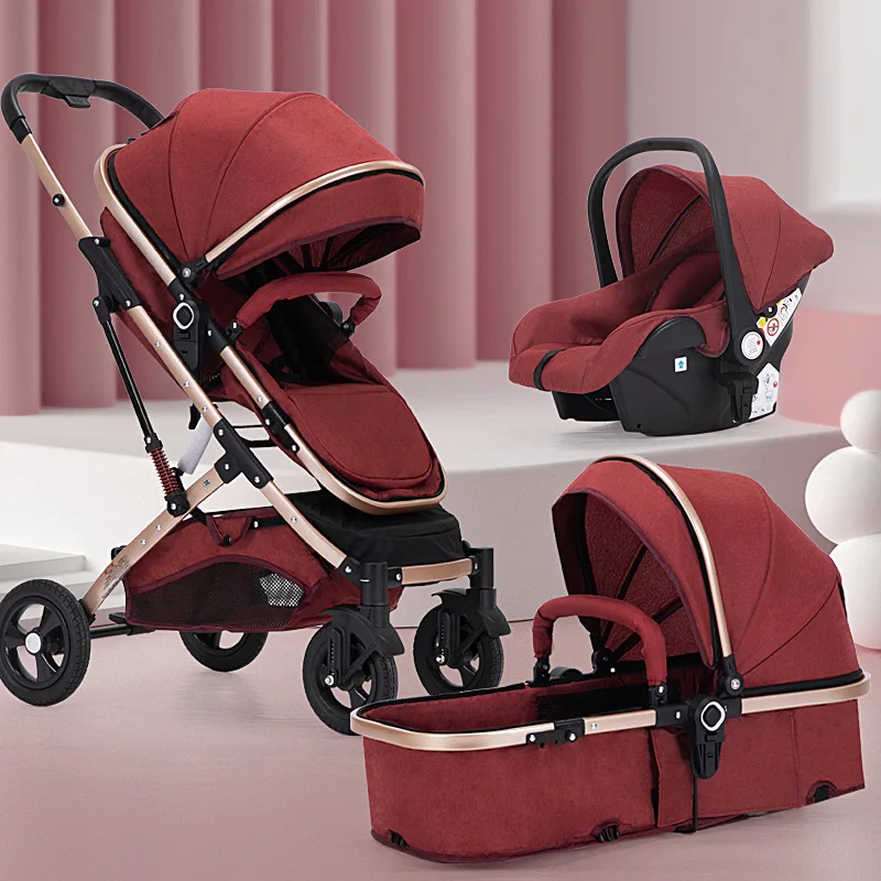 Wholesale Baby Stroller Good Quality Cheap Pram China New Design Luxury 3 In 1 Baby Carriage Stroller