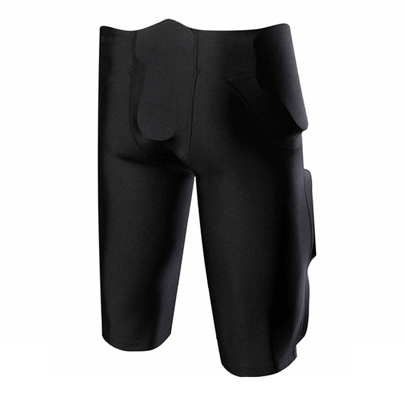Custom Football Training Pants 7 Piece Leg Pads Youth Men Black American Football Padded Pants