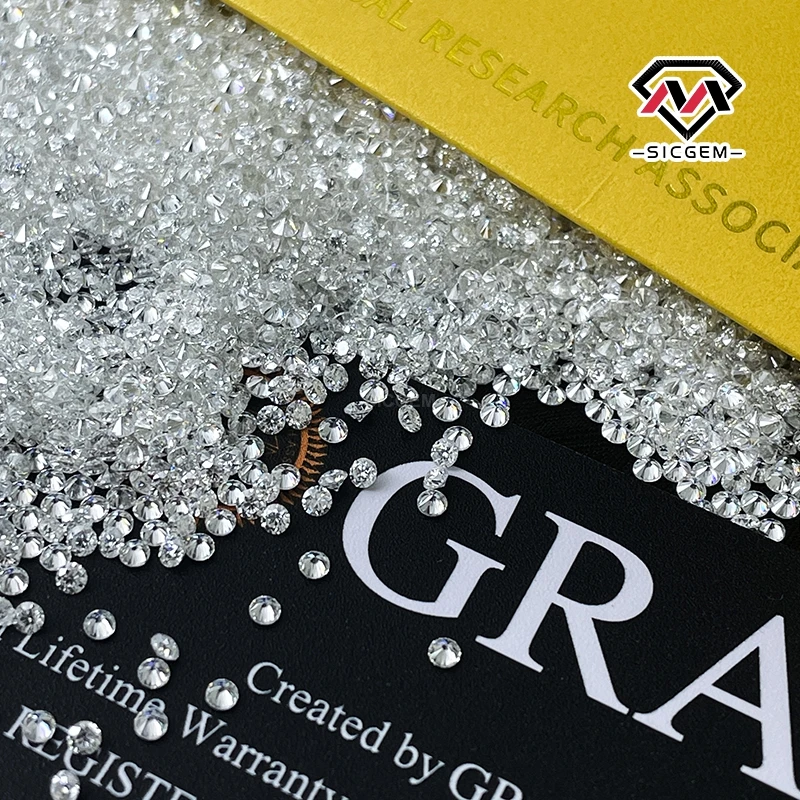 Moissanite Manufacturer Wholesale Price 0.7mm-2.9mm Small Size Melee Moissanite Gemstones for Moissanite Hiphop Jewelry