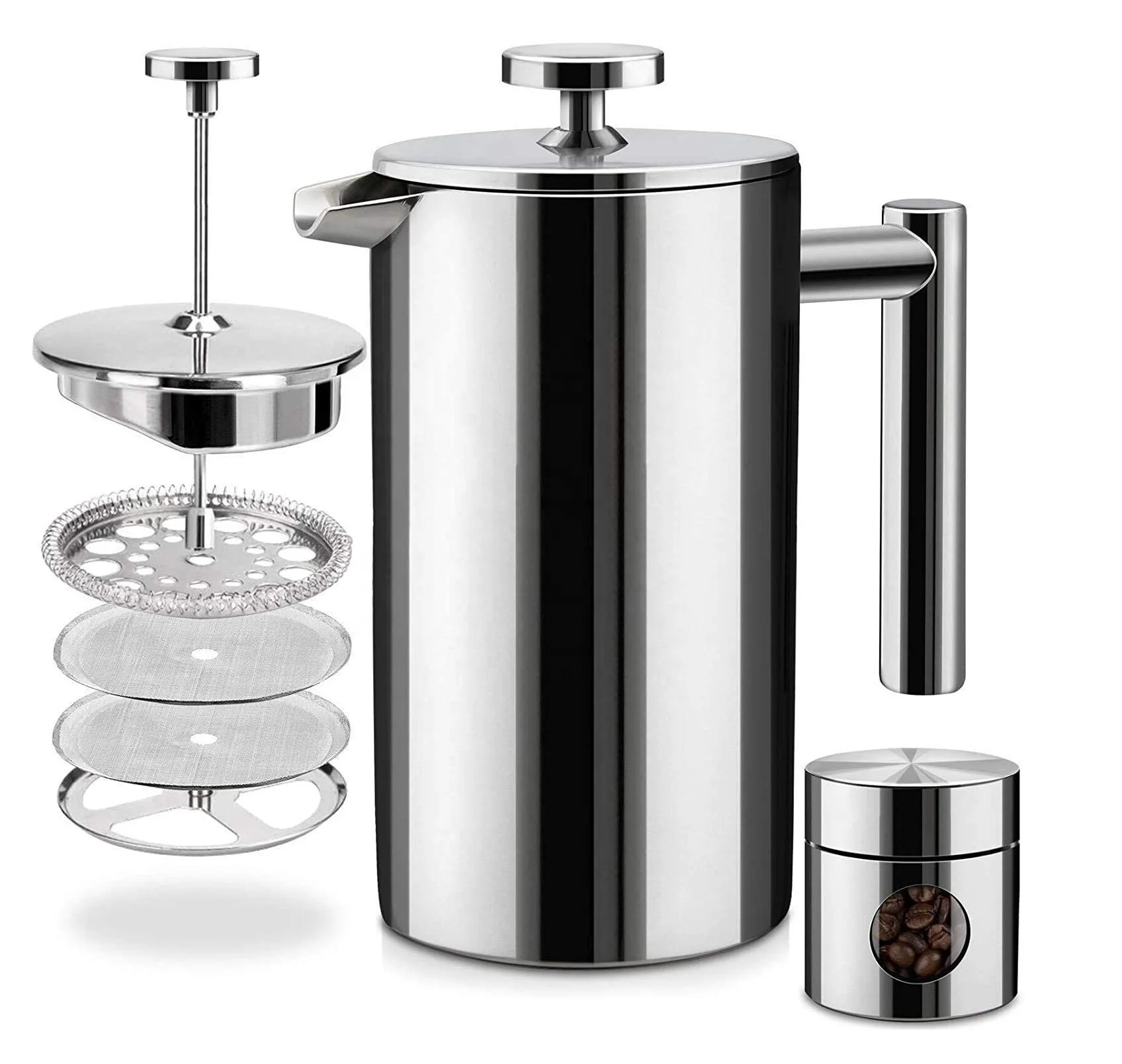 Camping Coffee Maker French Press Coffee Plunger Makers Pot Travel