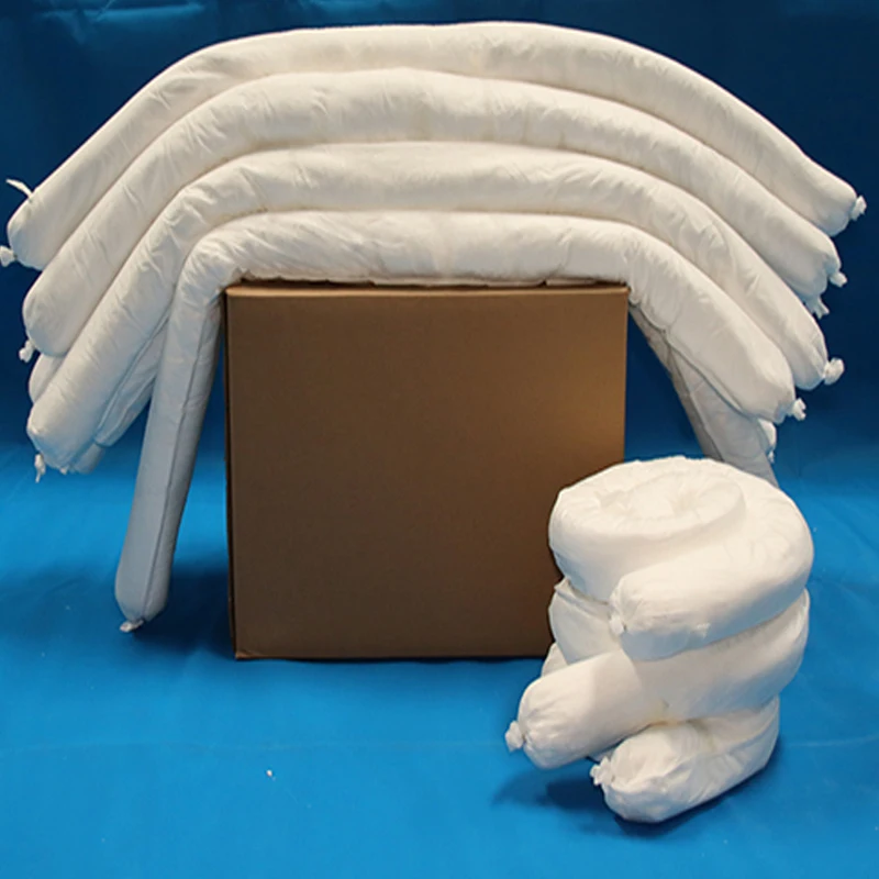 3inx12ft100pp meltblown nonwoven oil absorb sock  oil absorbent boom workshop