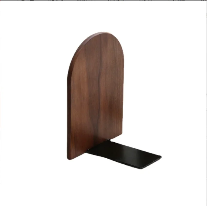 Книжная подставка из натурального дерева черный орех маленькая полка