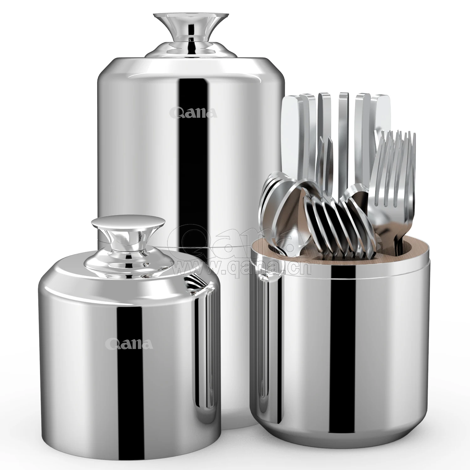 QANA Factory Wholesale OEM China Manufacturer Dinner Party Luxury Cutlery Set Stainless Steel Flatware Tableware knife and fork