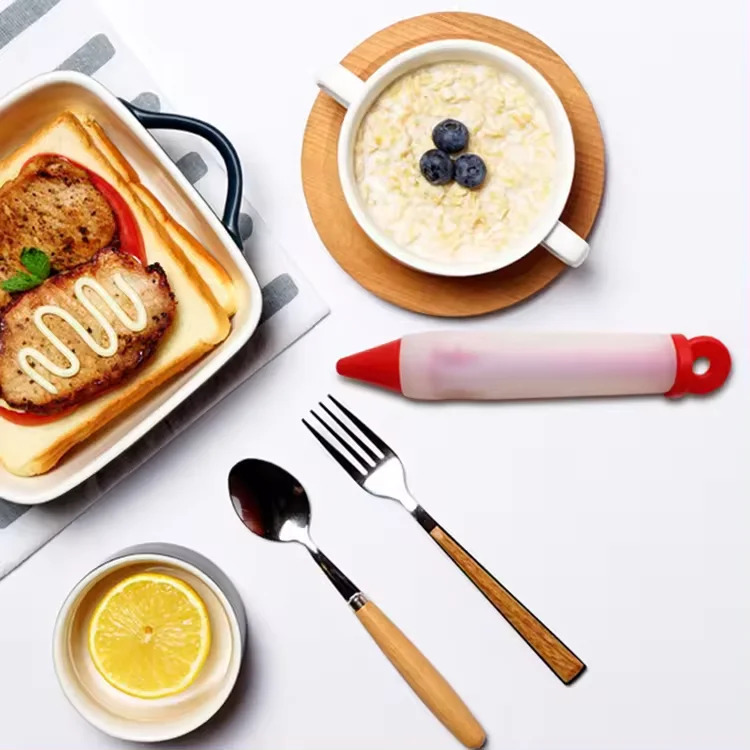 4 pcs Cake Tools Decoration food writing pen DIY silicone decoration pen Tools Cake Decorating Pen Sustainable Cake tool set